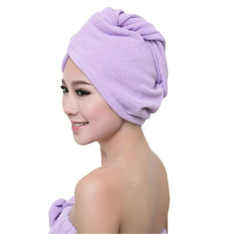 Microfiber Hair Wrap Towel- Dryer Hair- Hair Cap Towel , Hair Dryer Cap Towel