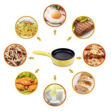 Milly Double Layer Frying Pan Two Layer Multifunction Non-Stick Electric Double Frying Pan Egg Boiler Egg Cooker Egg Steamer 14 Eggs - Oshi.pk - Buy & Sell Online