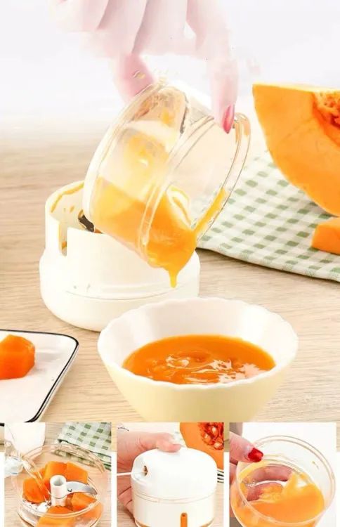 Mini Garlic Chopper, Multifunctional Hand Held Vegetable Chopper, Hand Pull String Food Chopper, Manual Food Processor - Oshi.pk - Buy & Sell Online