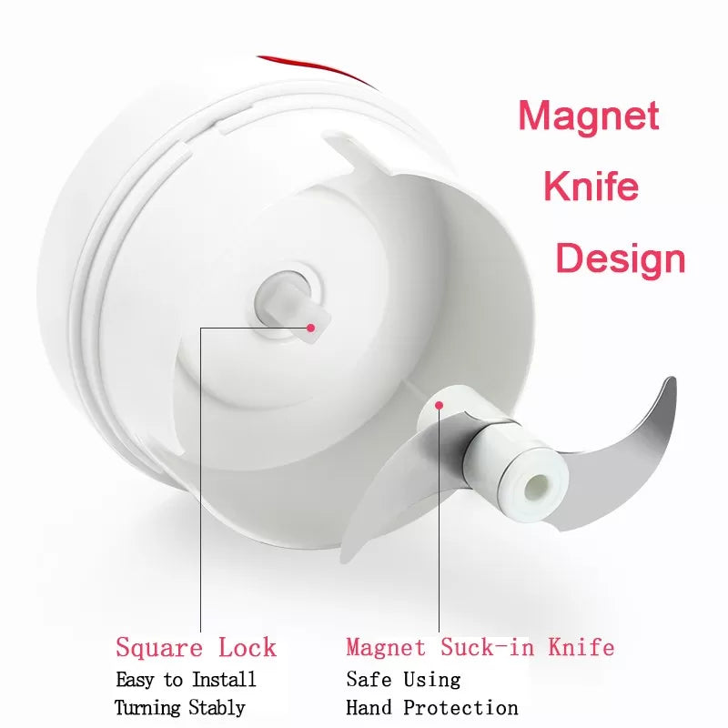 Mini Garlic Slicer Household Mincing Machine Minced Hand Pull Grinder Grill Vegetable Meat Kitchen Multi Chopper Shredder Gadget - Oshi.pk - Buy & Sell Online