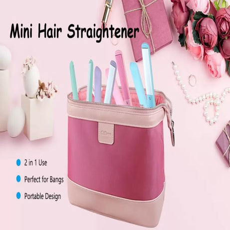 Mini Hair Straightener, Travel Size Portable Mini Hair Flat Iron, Straightener - Oshi.pk - Buy & Sell Online
