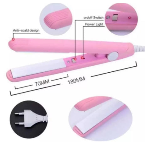 Mini Hair Straightener, Travel Size Portable Mini Hair Flat Iron, Straightener - Oshi.pk - Buy & Sell Online