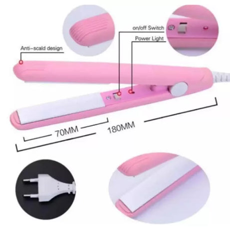 Mini Hair Straightener, Travel Size Portable Mini Hair Flat Iron, Straightener - Oshi.pk - Buy & Sell Online