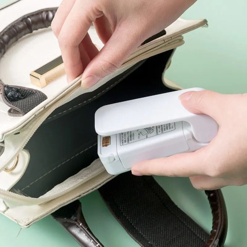 Mini Heat Bag Sealing Machine Package Sealer Bags Thermal Plastic Food Bag Closure Portable Sealer Packing - Oshi.pk - Buy & Sell Online