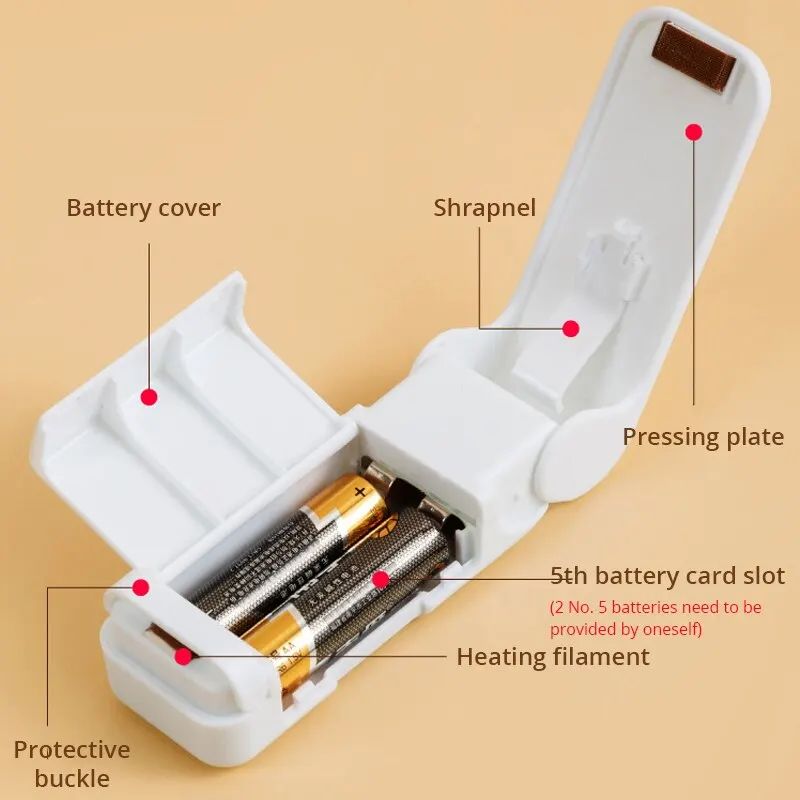 Mini Heat Bag Sealing Machine Package Sealer Bags Thermal Plastic Food Bag Closure Portable Sealer Packing - Oshi.pk - Buy & Sell Online