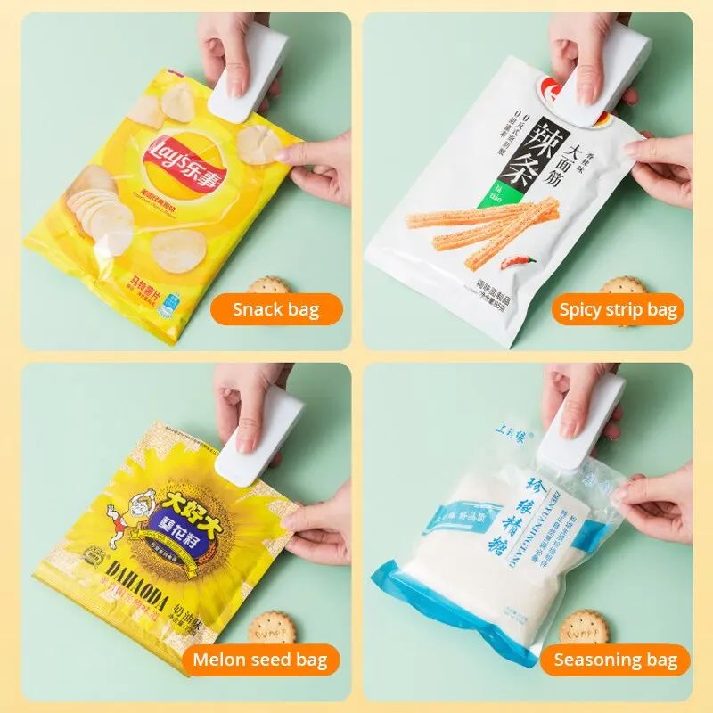 Mini Heat Bag Sealing Machine Package Sealer Bags Thermal Plastic Food Bag Closure Portable Sealer Packing - Oshi.pk - Buy & Sell Online