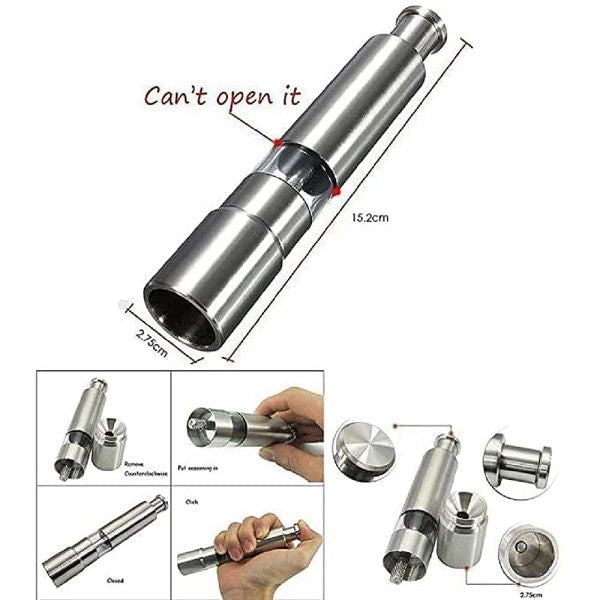 Mini Pepper Grinder Crusher Mill Stainless Steel Hand Thumb Press - Oshi.pk - Buy & Sell Online