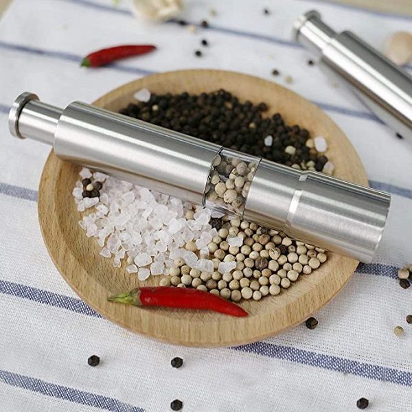 Mini Pepper Grinder Crusher Mill Stainless Steel Hand Thumb Press