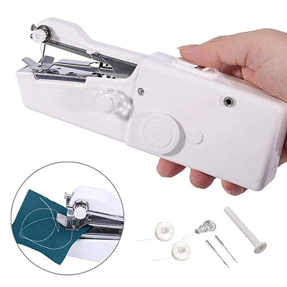 Mini Portable Handy Sewing Machine Handheld Sewing Machine Stitch Household Tool For Kids Clothing, Fabric, Home Travel Use, Gift For Kids & Adult - Oshi.pk - Buy & Sell Online