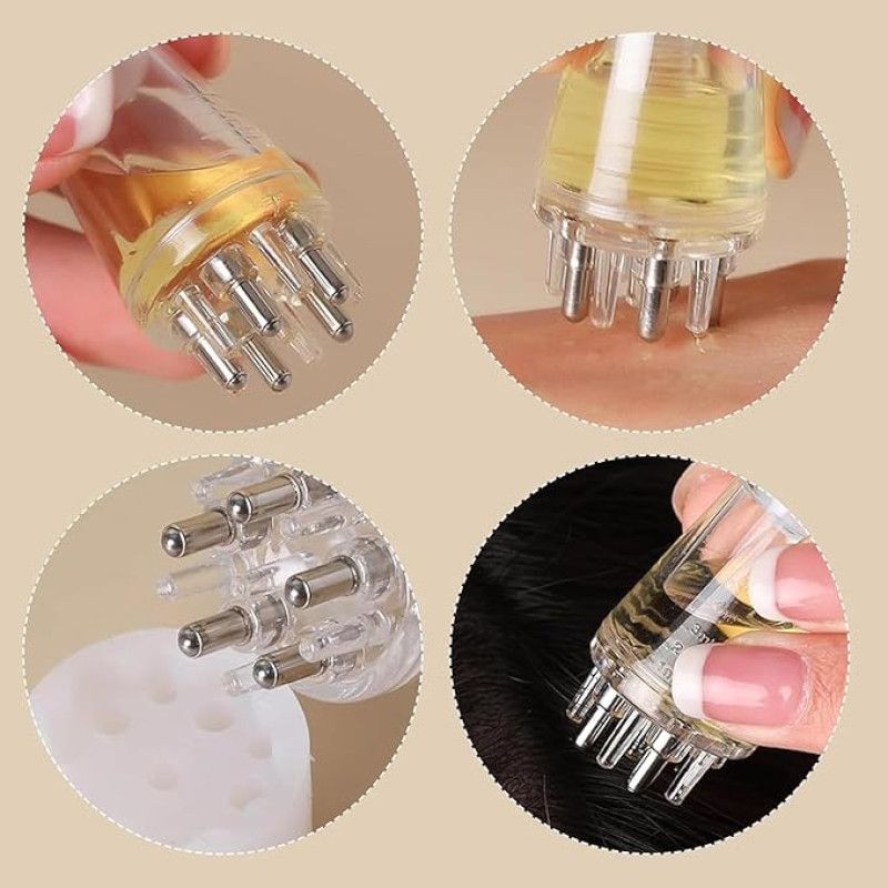 Mini Portable Oil Scalp Applicator Hair Oil Applicator Bottle Scalp Massager - Oshi.pk - Buy & Sell Online