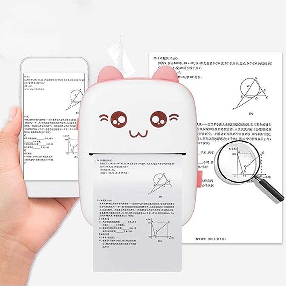 Mini Portable Pocket Thermal Printer Wireless Bluetooth Printer Printing Machine 57mm - Oshi.pk - Buy & Sell Online