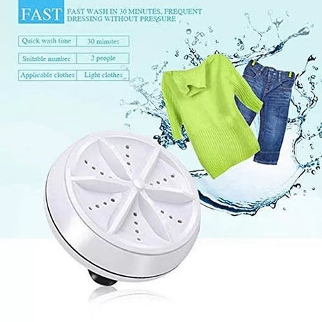 Mini Portable Ultrasonic Turbine Washing Machine