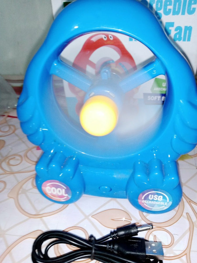 Mini Rechargeable Fan with cord and rechargeable battery - Oshi.pk - Buy & Sell Online