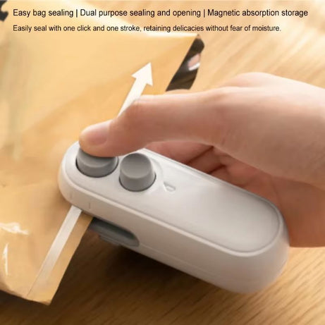 Mini Rechargeable Sealer Food Heat Bag Sealing Machine Package Sealing Bags Heat Plastic Food Bag Closing Portable Sealer - Oshi.pk - Buy & Sell Online