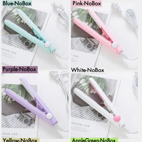 Mini Straightener And Hair Straightner Travel Mini Hair Flat Iron Ceramic Plate Mini Hair Straightener Portable Hair Straightener Girls Favourite - Oshi.pk - Buy & Sell Online