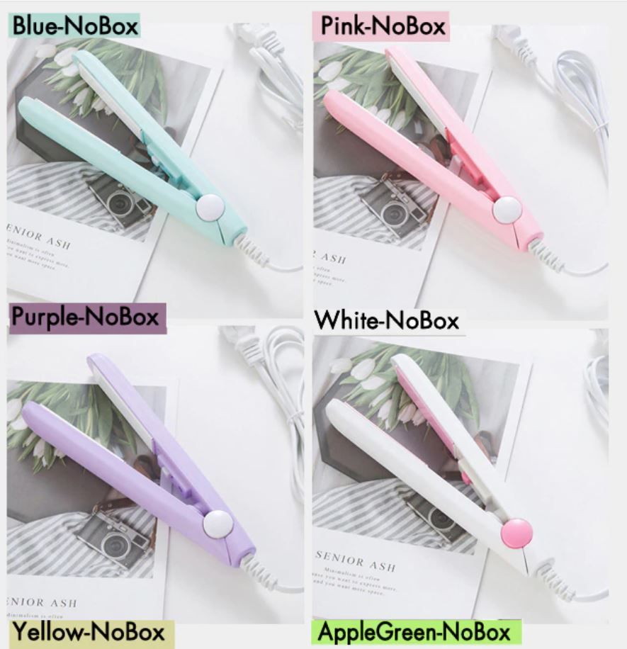 Mini Straightener And Hair Straightner Travel Mini Hair Flat Iron Ceramic Plate Mini Hair Straightener Portable Hair Straightener Girls Favourite - Oshi.pk - Buy & Sell Online