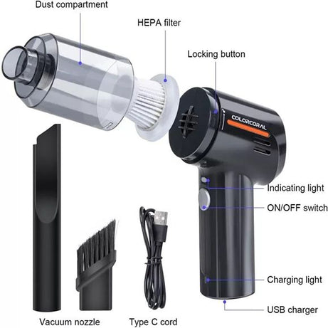 Mini Wireless Cordless Handheld Car Vacuum Cleaner - Oshi.pk - Buy & Sell Online
