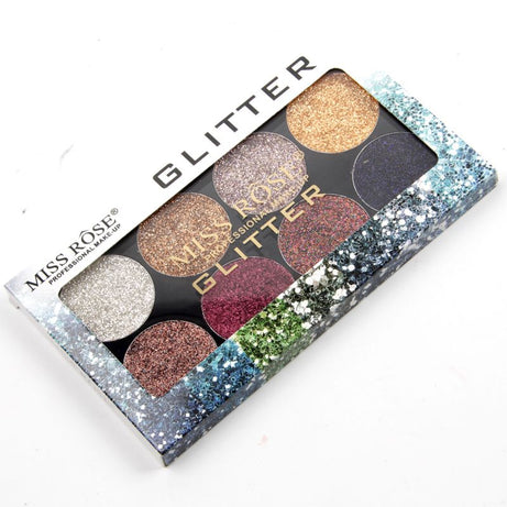 Miss Rose Eyes Makeup Palette Eye Shadow Powder 8 Colors Easy To Wear Glitter Eyeshadow Palette - Oshi.pk - Buy & Sell Online