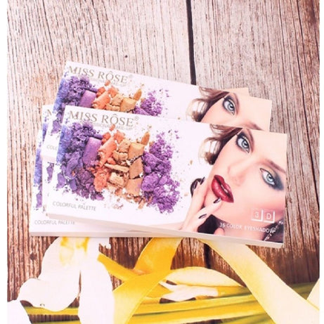 MISS ROSE 36 Color Eyeshadow 3D Colorful Waterproof Eye Shadow Palette Makeup Matte Glitter Eye Shadow Palette TSLM2 - Oshi.pk - Buy & Sell Online