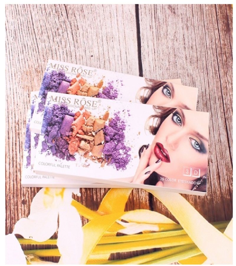 MISS ROSE 36 Color Eyeshadow 3D Colorful Waterproof Eye Shadow Palette Makeup Matte Glitter Eye Shadow Palette TSLM2 - Oshi.pk - Buy & Sell Online
