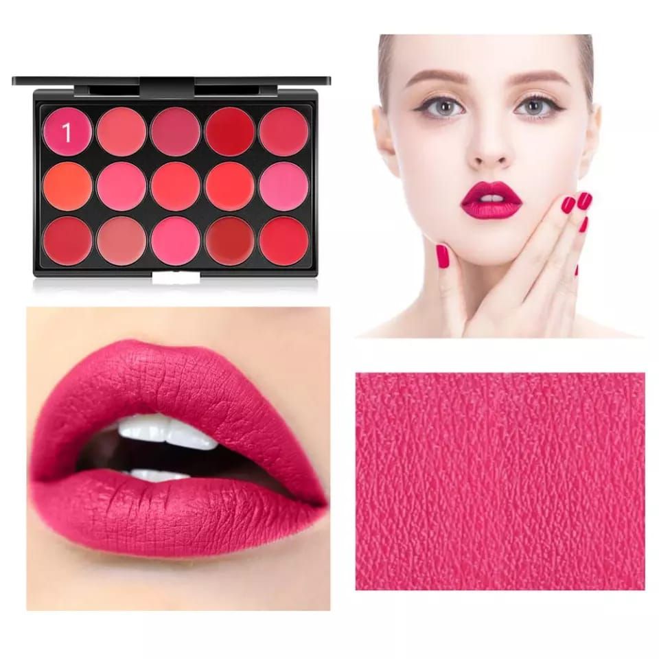 Miss Rose Matte Lipstick Pallete 15 Color Shade 100% Original - Oshi.pk - Buy & Sell Online