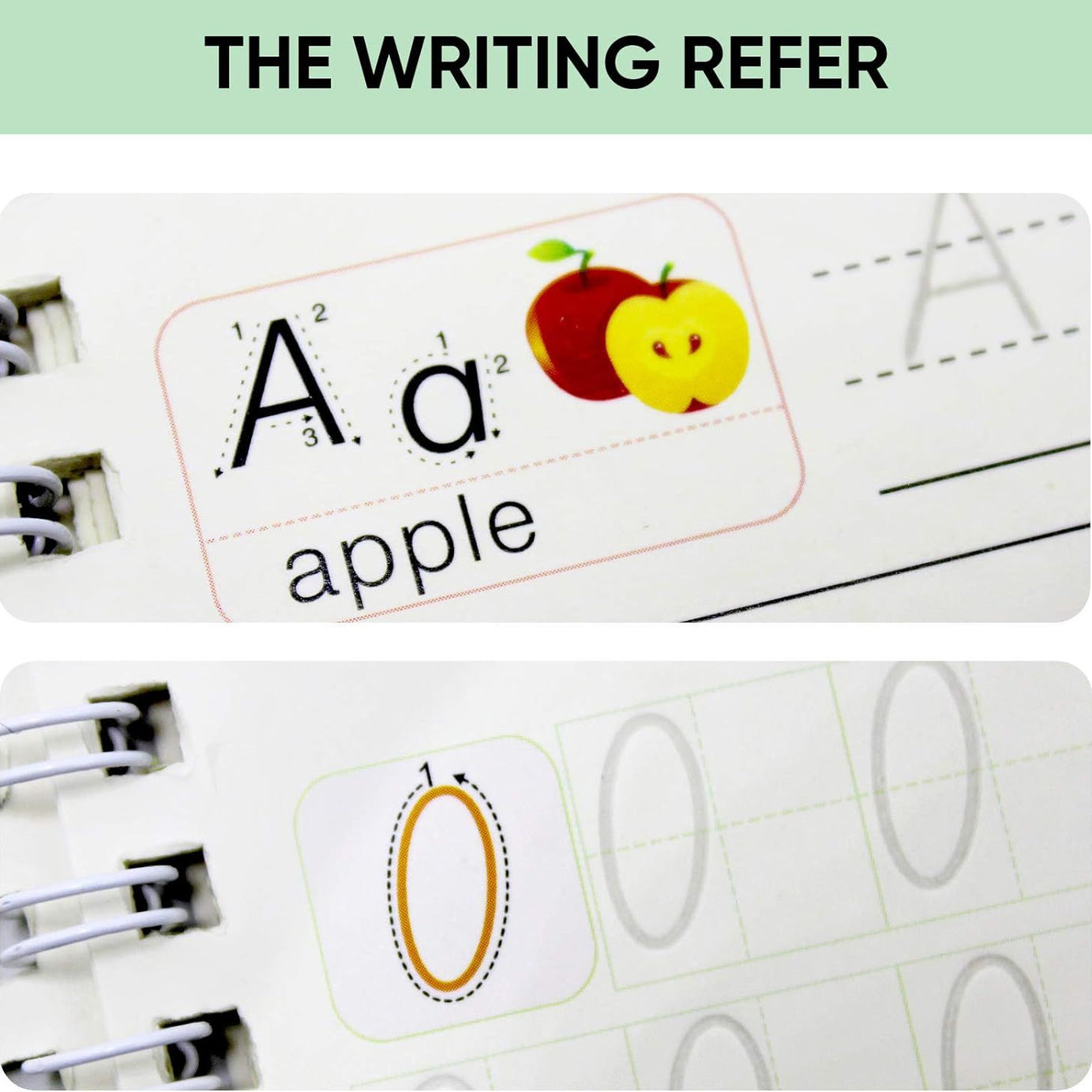 Montessori Reusable Magic Book 4Magic Books + 1Magic Pen + 10Refills + 1Grip Children's Calligraphy Copybook Magic Writing Handwriting Copy book - Oshi.pk - Buy & Sell Online