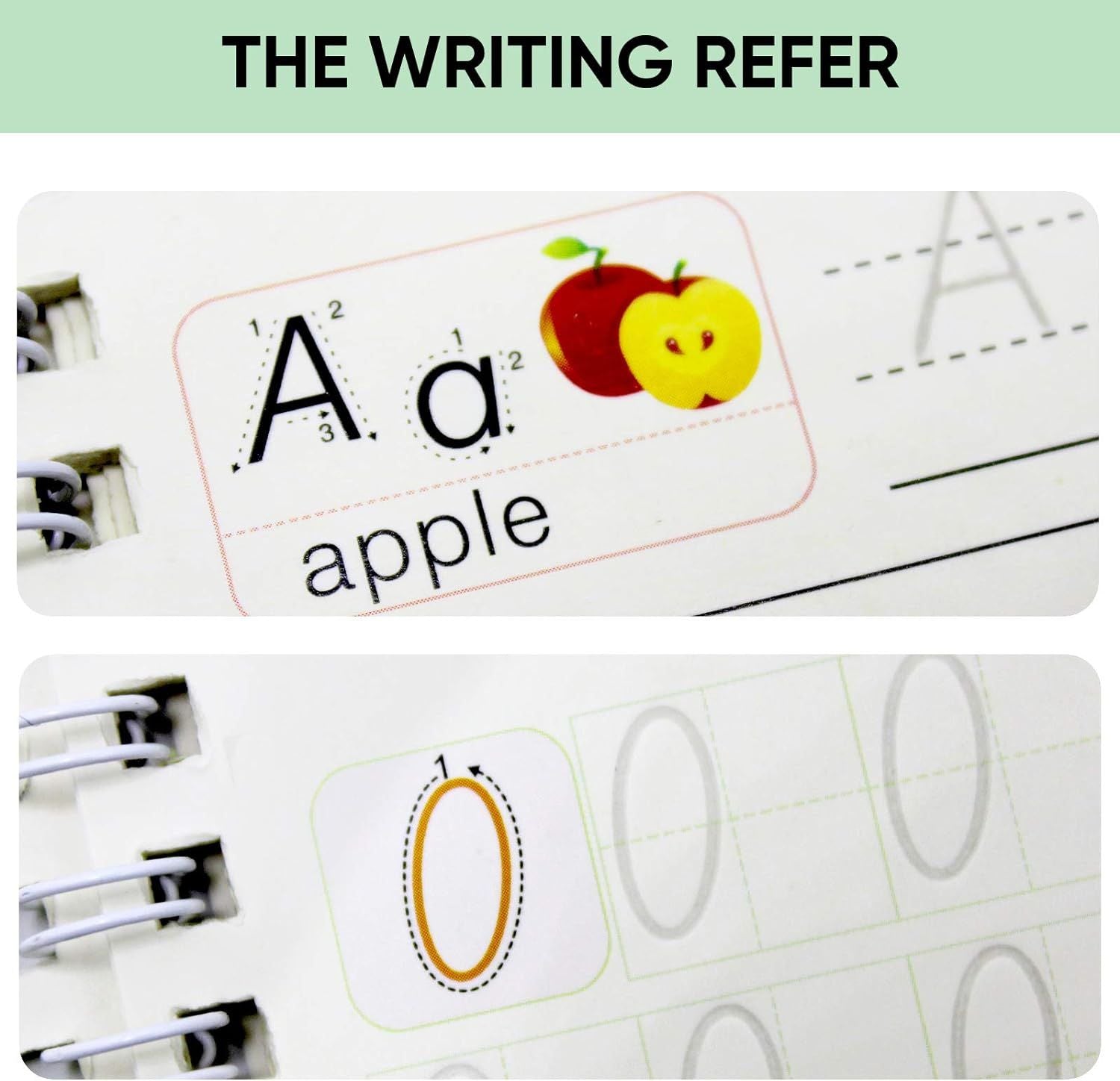 Montessori Reusable Magic Book 4Magic Books + 1Magic Pen + 10Refills + 1Grip Children's Calligraphy Copybook Magic Writing Handwriting Copy book - Oshi.pk - Buy & Sell Online