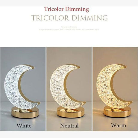 Moon Table Lamp Touch Nightstand Lamp 3 Color Mode - Oshi.pk - Buy & Sell Online