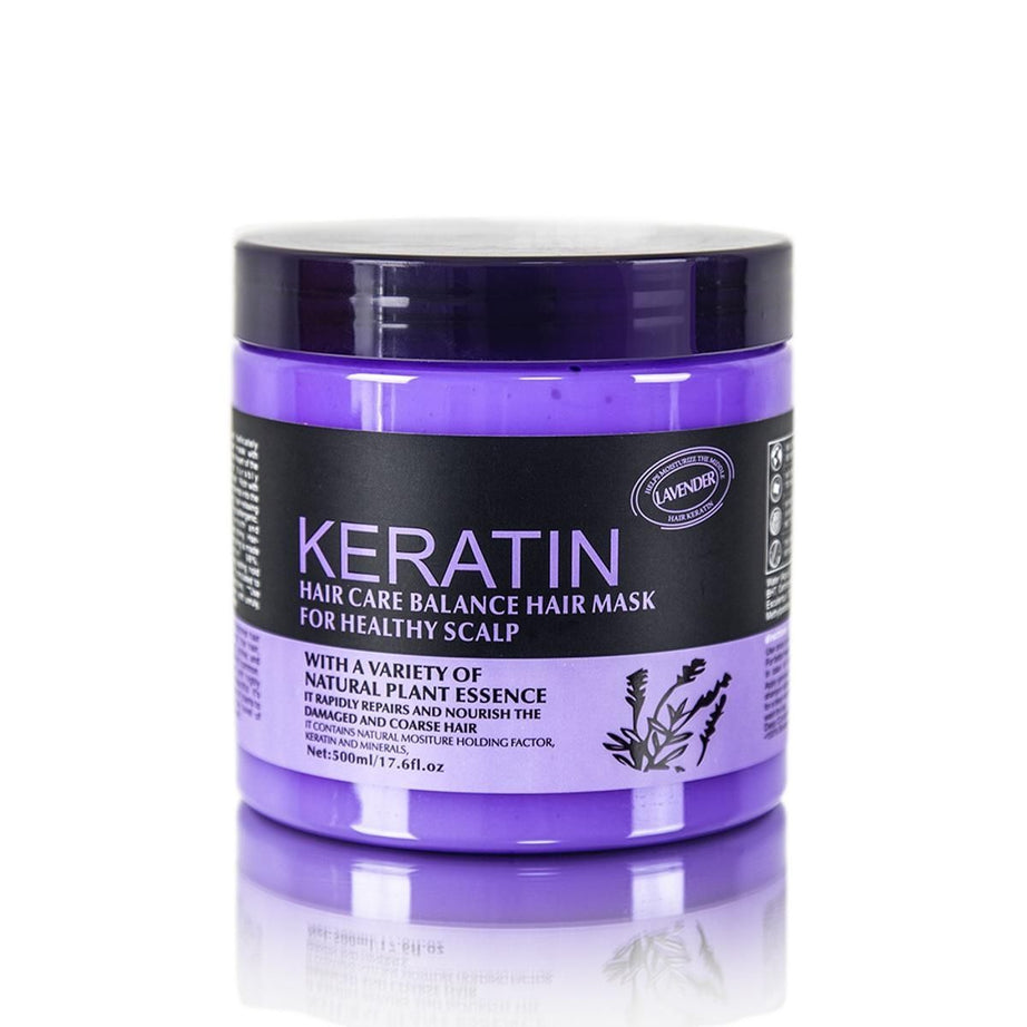 Keratin Lavender Hair Care Balance Keratin Hair Mask & Hair Treatment for Healthy Scalp 500 ml - Oshi.pk - Buy & Sell Online
