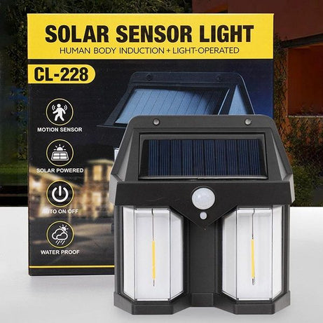 Motion Sensor Solar Powered Wall Light Lamp with 3 Lighting Modes - Oshi.pk - Buy & Sell Online