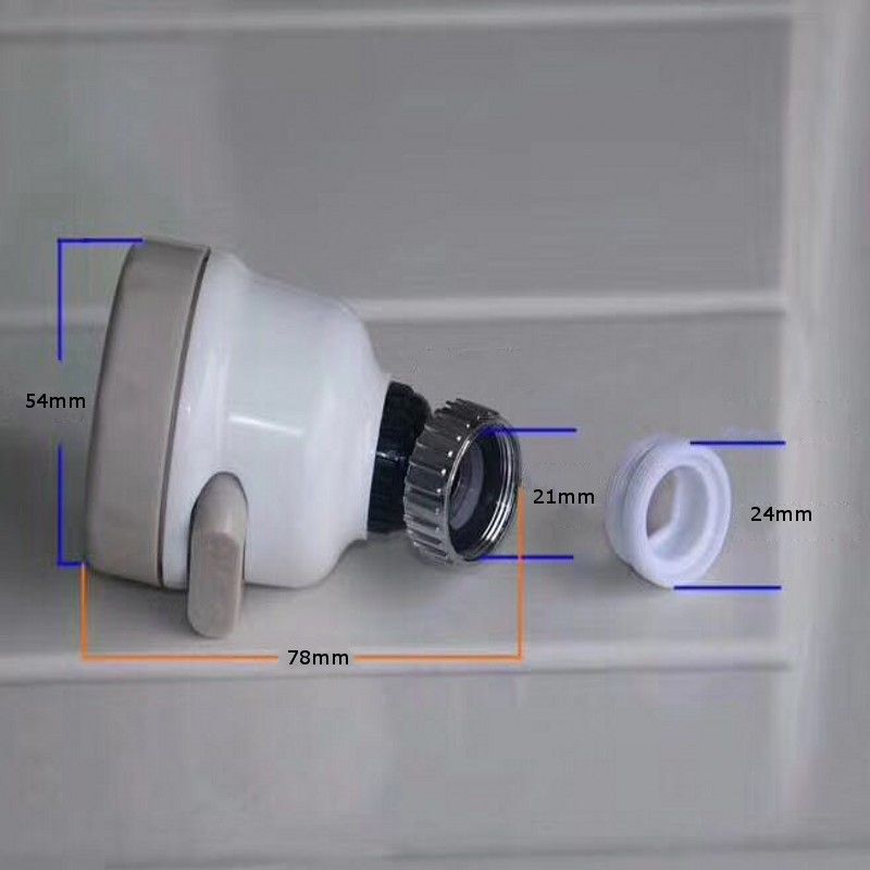 Moveable Kitchen Tap Head Water Spray 360 Degree Rotate Faucet Internal Thread Nozzle Filter Adapter Water Saving Connector - Oshi.pk - Buy & Sell Online