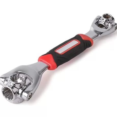 Multi-Function Socket Wrench, 48 Tools In One with 360 Degree Rotating Head, Tiger Wrench Works with Spline Bolts, 6-Point, 12-Point, and Any Size Sta - Oshi.pk - Buy & Sell Online