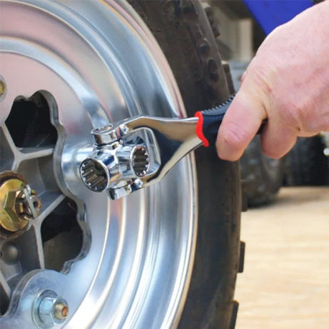 Multi-Function Socket Wrench, 48 Tools In One with 360 Degree Rotating Head, Tiger Wrench Works with Spline Bolts, 6-Point, 12-Point, and Any Size Sta - Oshi.pk - Buy & Sell Online