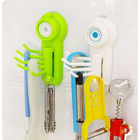 Multi-purpose Strong Sucker Six Claws Hook Bathroom Wall Seamless Hook Kitchen Hook Free Drilling - Oshi.pk - Buy & Sell Online