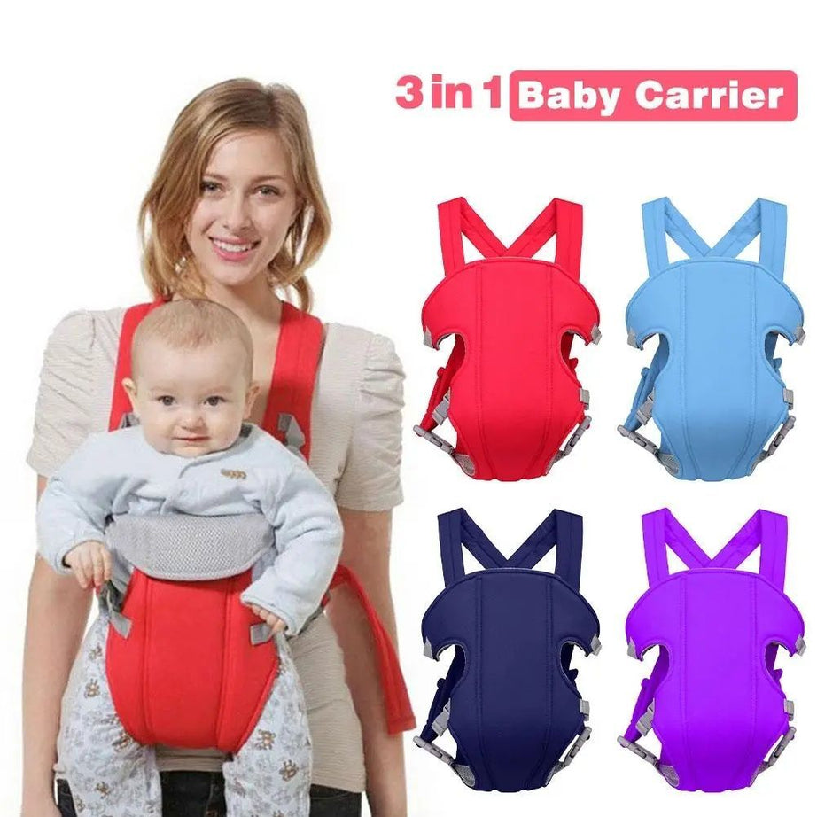 Multicolor Adjustable Baby Carrier Strong Material Safety Belt Adapt To Newborn Infant & Toddler Of 3 To 18 Month Backpack - Oshi.pk - Buy & Sell Online