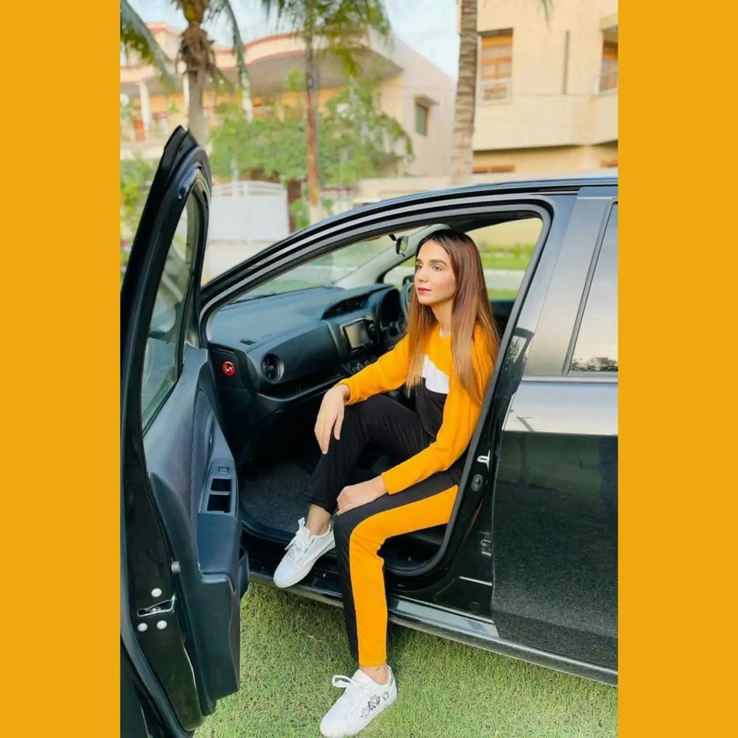 Panel Stylish printed T Shirt with Panel Pajama Gym Suit for Her - Oshi.pk - Buy & Sell Online