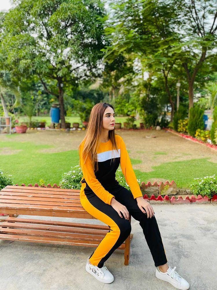 Panel Stylish printed T Shirt with Panel Pajama Gym Suit for Her - Oshi.pk - Buy & Sell Online