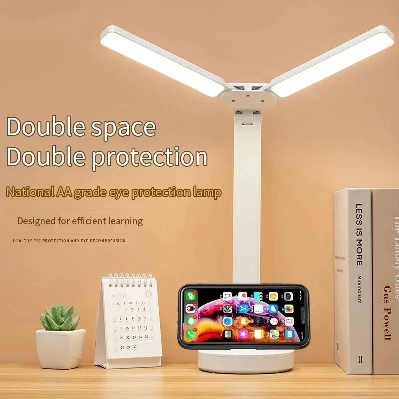 LED Desk Lamp with Fan and Clock - Foldable Multifunction Table Lamp with Pen Holder for Bedroom and Home Office - Oshi.pk - Buy & Sell Online