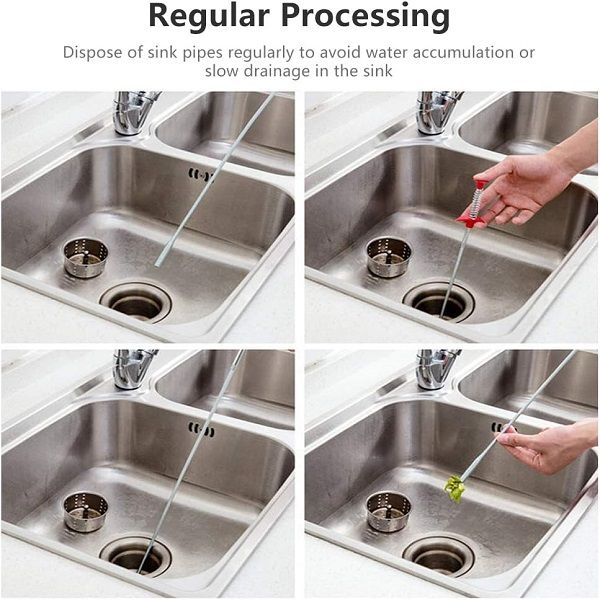 Multifunctional 90cm Hair Drain Clog Remover Sink Dredge Drain Cleaning Tool - Oshi.pk - Buy & Sell Online