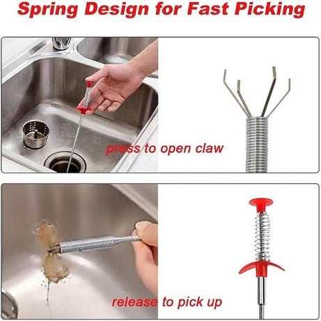 Multifunctional 90cm Hair Drain Clog Remover Sink Dredge Drain Cleaning Tool - Oshi.pk - Buy & Sell Online