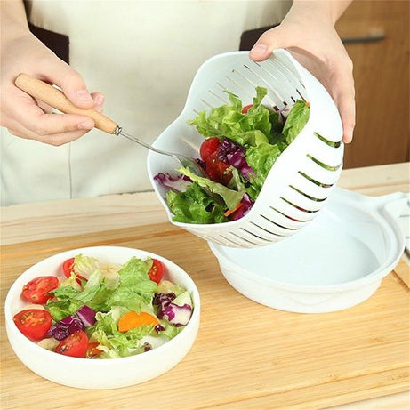 Multifunctional Fast Salad Cutter Bowl Vegetable Choppers and Dicers - Oshi.pk - Buy & Sell Online