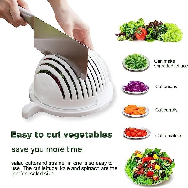 Multifunctional Fast Salad Cutter Bowl Vegetable Choppers and Dicers - Oshi.pk - Buy & Sell Online