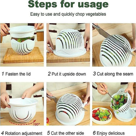 Multifunctional Fast Salad Cutter Bowl Vegetable Choppers and Dicers - Oshi.pk - Buy & Sell Online