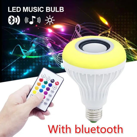 Multifunctional LED music light bulb Bluetooth speaker RGB changing lamp wireless stereo Audio - Oshi.pk - Buy & Sell Online