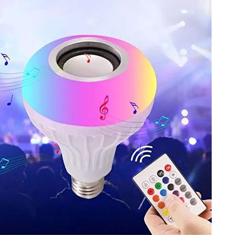 Multifunctional LED music light bulb Bluetooth speaker RGB changing lamp wireless stereo Audio - Oshi.pk - Buy & Sell Online