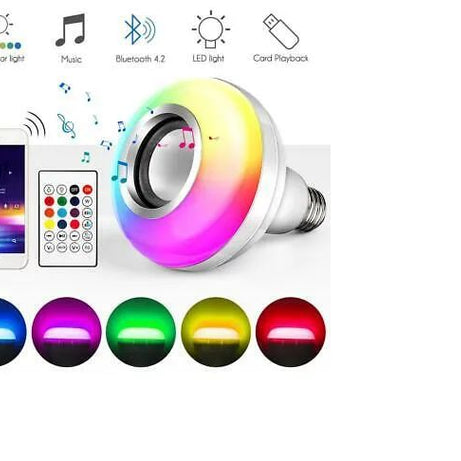 Multifunctional LED music light bulb Bluetooth speaker RGB changing lamp wireless stereo Audio - Oshi.pk - Buy & Sell Online
