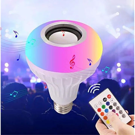 Multifunctional LED music light bulb Bluetooth speaker RGB changing lamp wireless stereo Audio - Oshi.pk - Buy & Sell Online