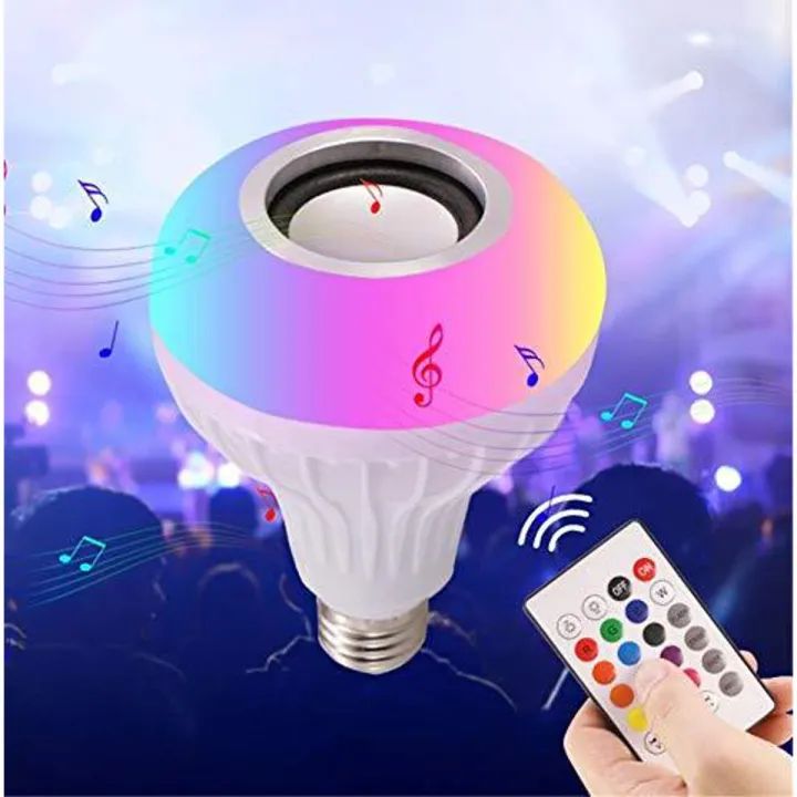 Multifunctional LED music light bulb Bluetooth speaker RGB changing lamp wireless stereo Audio - Oshi.pk - Buy & Sell Online