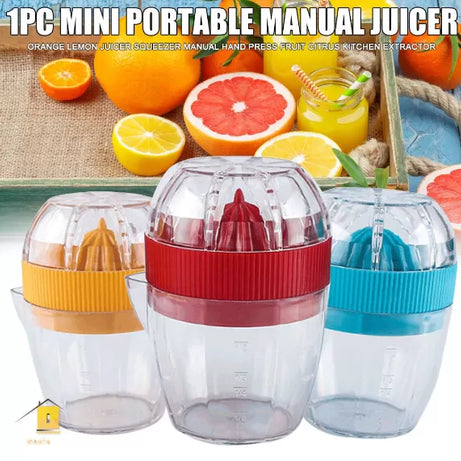 Multifunctional Orange Lemon Juicer Portable Plastic Fruit Manual Squeezer Hand Juice Extractor for Kitchen Home - Oshi.pk - Buy & Sell Online