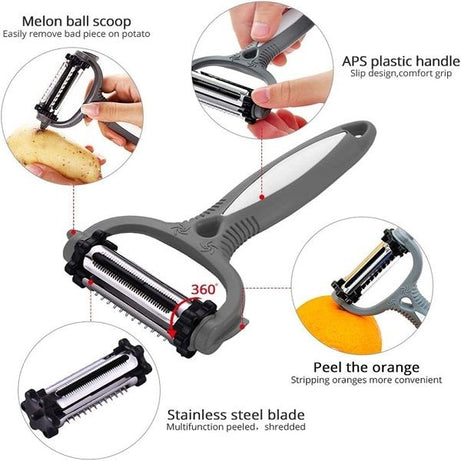 Multifunctional Peeler Vegetable slicer 360 Degree Rotatable - Oshi.pk - Buy & Sell Online